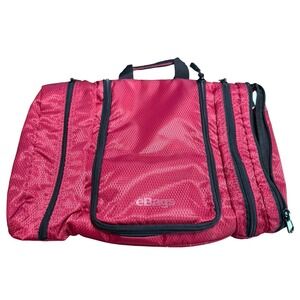 eBags Pack-it-Flat Toiletry Cosmetic Bag Kit Hanging Travel Red